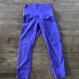 Lululemon wunder under high rise crop